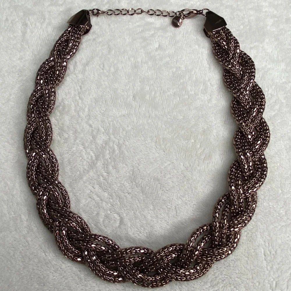 Alfani Copper Braided Chain Necklace
